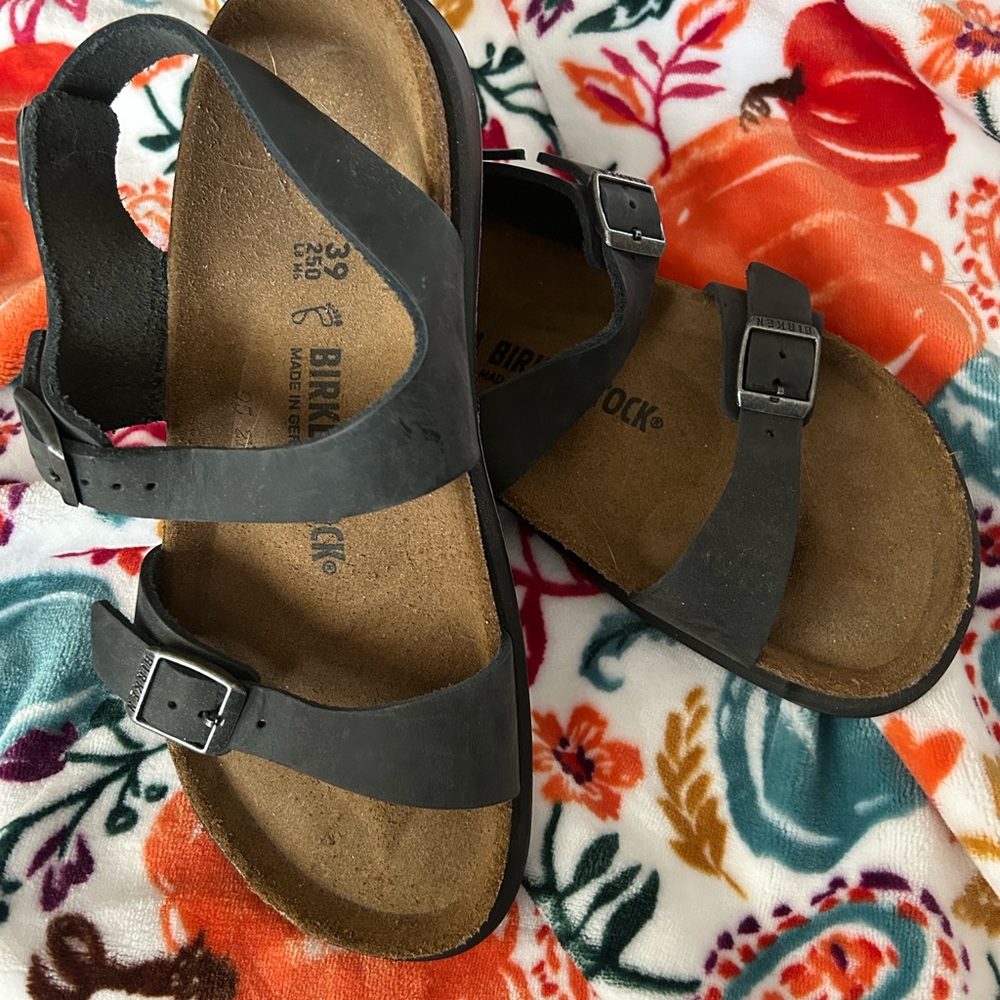 Never Worn Birkenstock Women's Charcoal Sandals